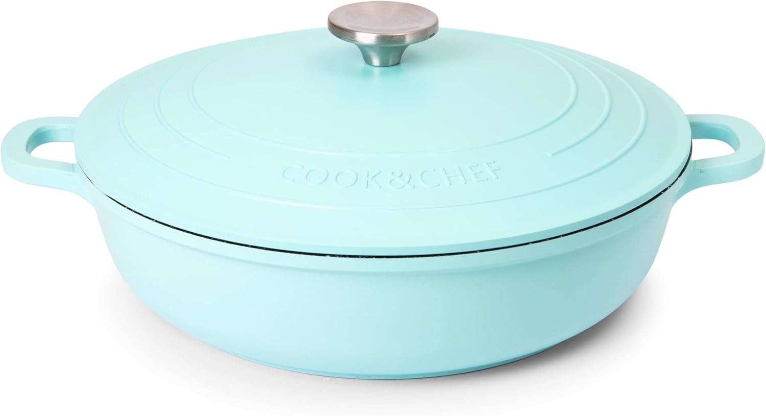 Casserole Dishes with Lid Oven Proof Non Stick Shallow Dutch Oven