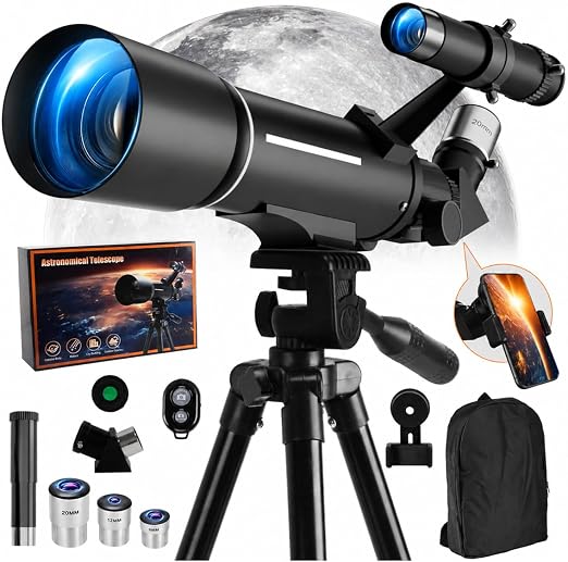 CoolifeX Télescope Astronomique Portable 70/500mm avec Sac à Dos