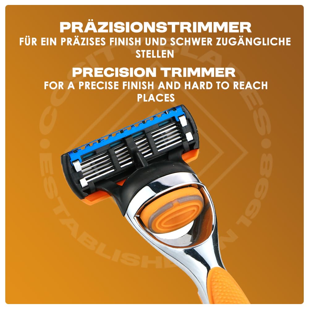 Rasiermesser Nachfüllungen - Ersatzklingen mit 5-fach Klinge - kompatibel mit Gillette Fusion 5 (16 Stück)