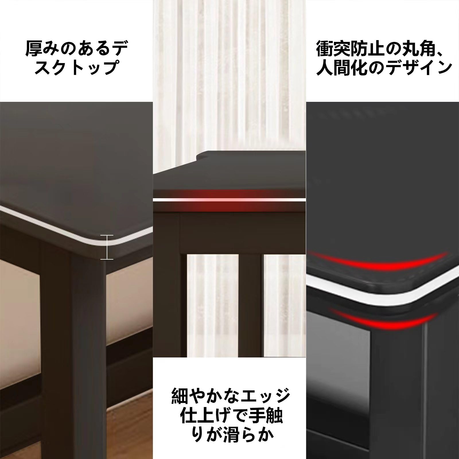 Amazon | JMDZ ゲーミングデスク 北欧 パソコンデスク 組立簡単