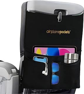 Airplane Pockets Airplane Tray Table Cover | Seat Back Organizer & Storage for Personal Items | Clean, Convenient, Expanda...