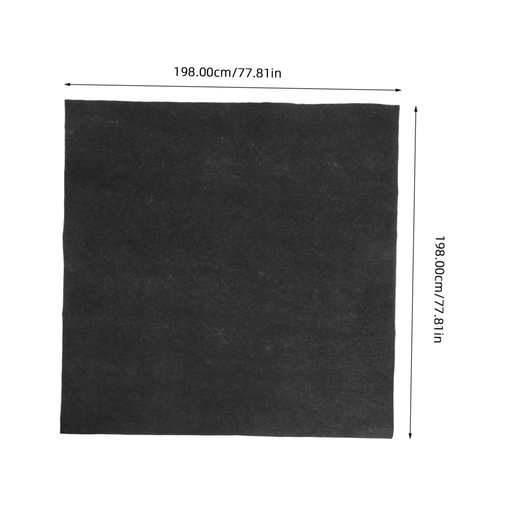 Tapis de Sol Spa Antidérapant Noir 1 Pièce, Feutre PE