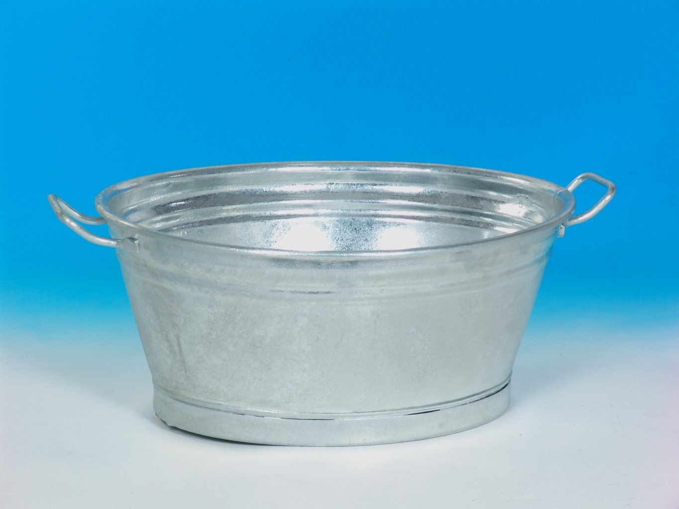 Renner Zinkwanne Wanne oval 45 L aus Stahlblech feuerverzinkt