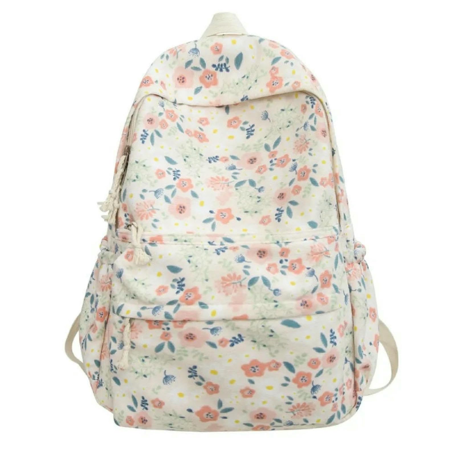 Sac à dos blanc imprimé pour femme idéal pour les sorties urbaines