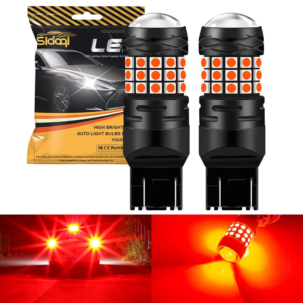 OUSHI 1156 BA15S P21W Lampadine LED, Canbus Giallo Ambrato 2600Lm, Lampadina 7506 1141 Luce Di Retromarcia Luce Freno Posteriore Posizione Fanale Posteriore Indicatori Direzione, 2pcs
