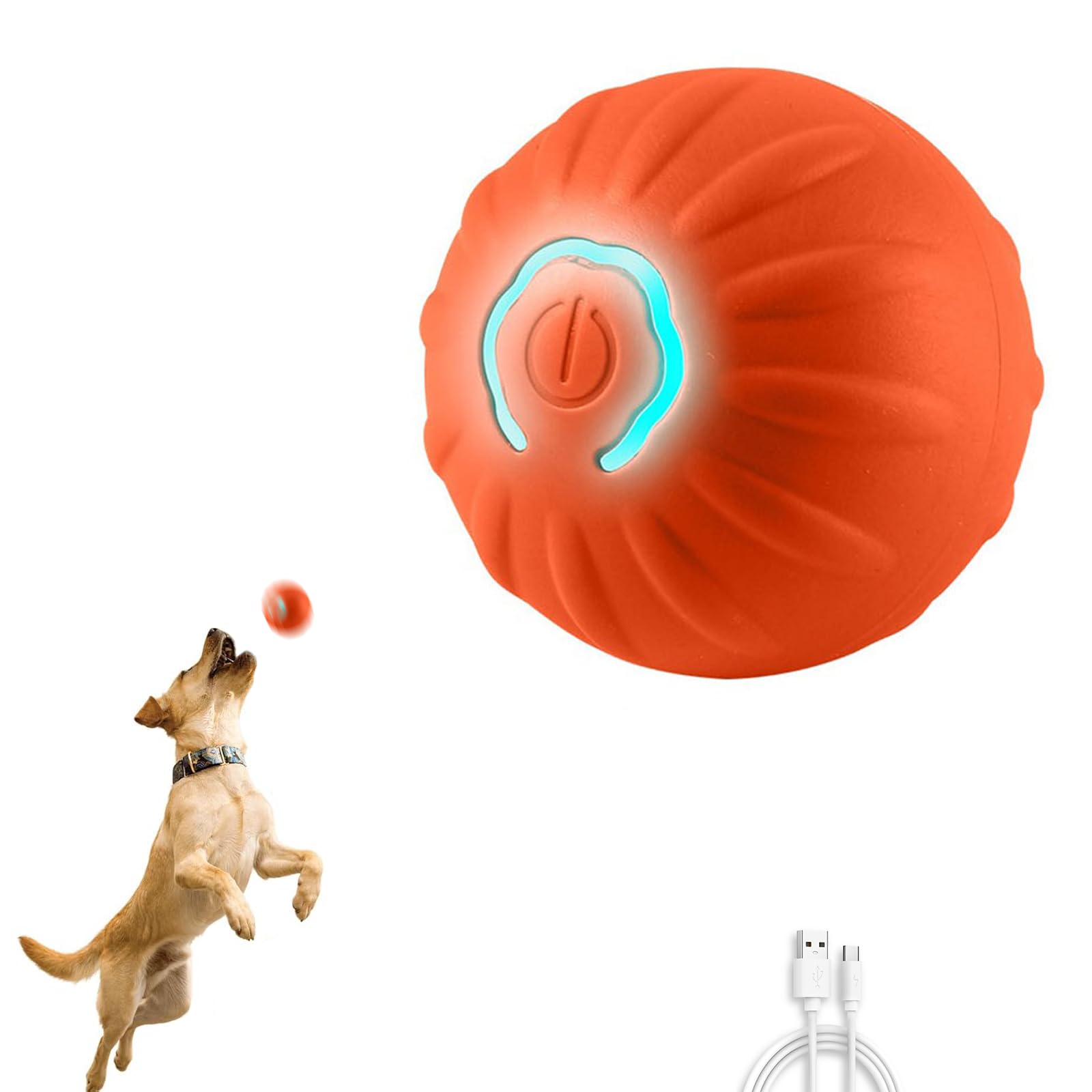 Shaky Ball Toy for Small Dogs Vibrating Dog Ball Automatic Interactive Rolling Dog Toys for Puppies and Small