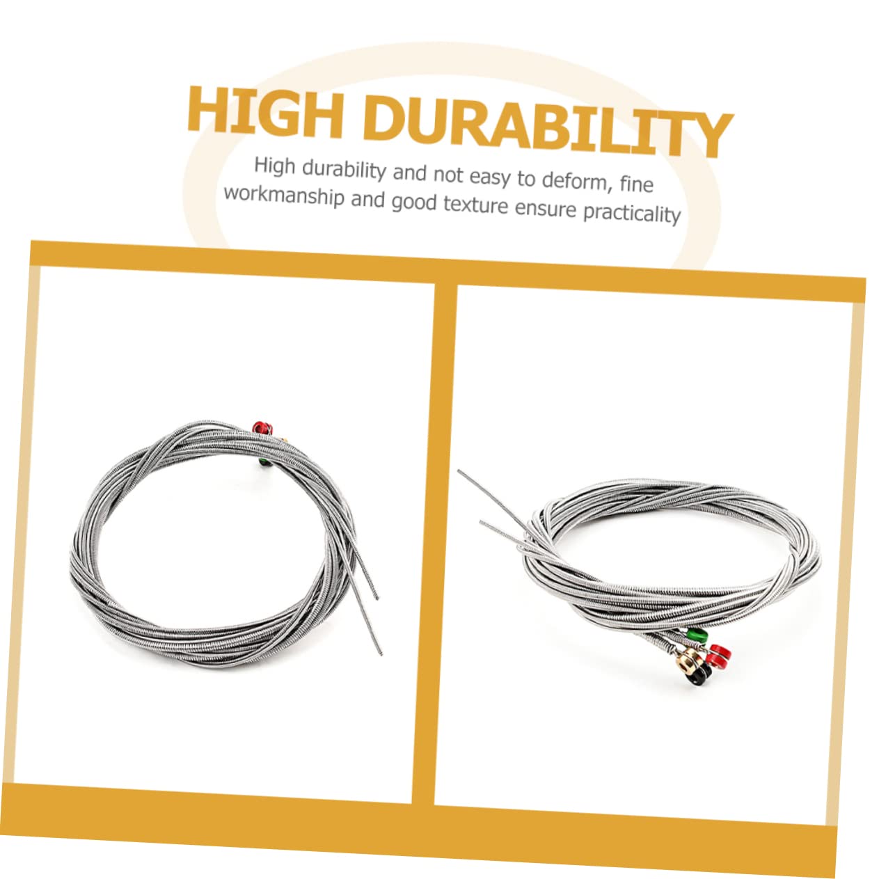 Totority Bass Strings U33 1 Set Music Wire Bass Guitar Accessories Sturdy Metal Strings Head Instrument Accessory