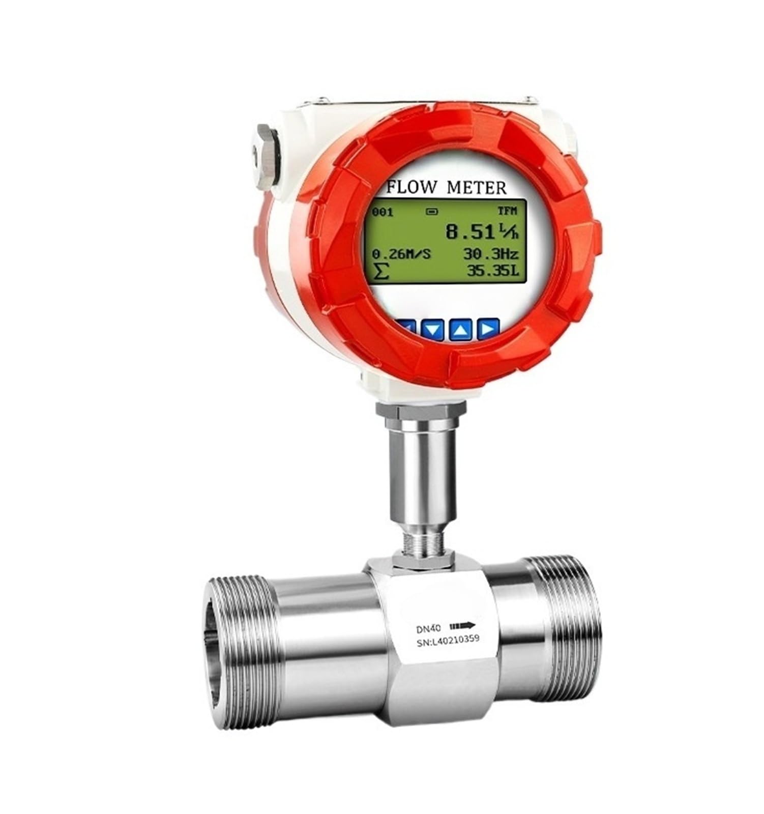TBZOQAID Flow Meter 4-20mA Water Sensor(DN4 displays+4-20mA output)