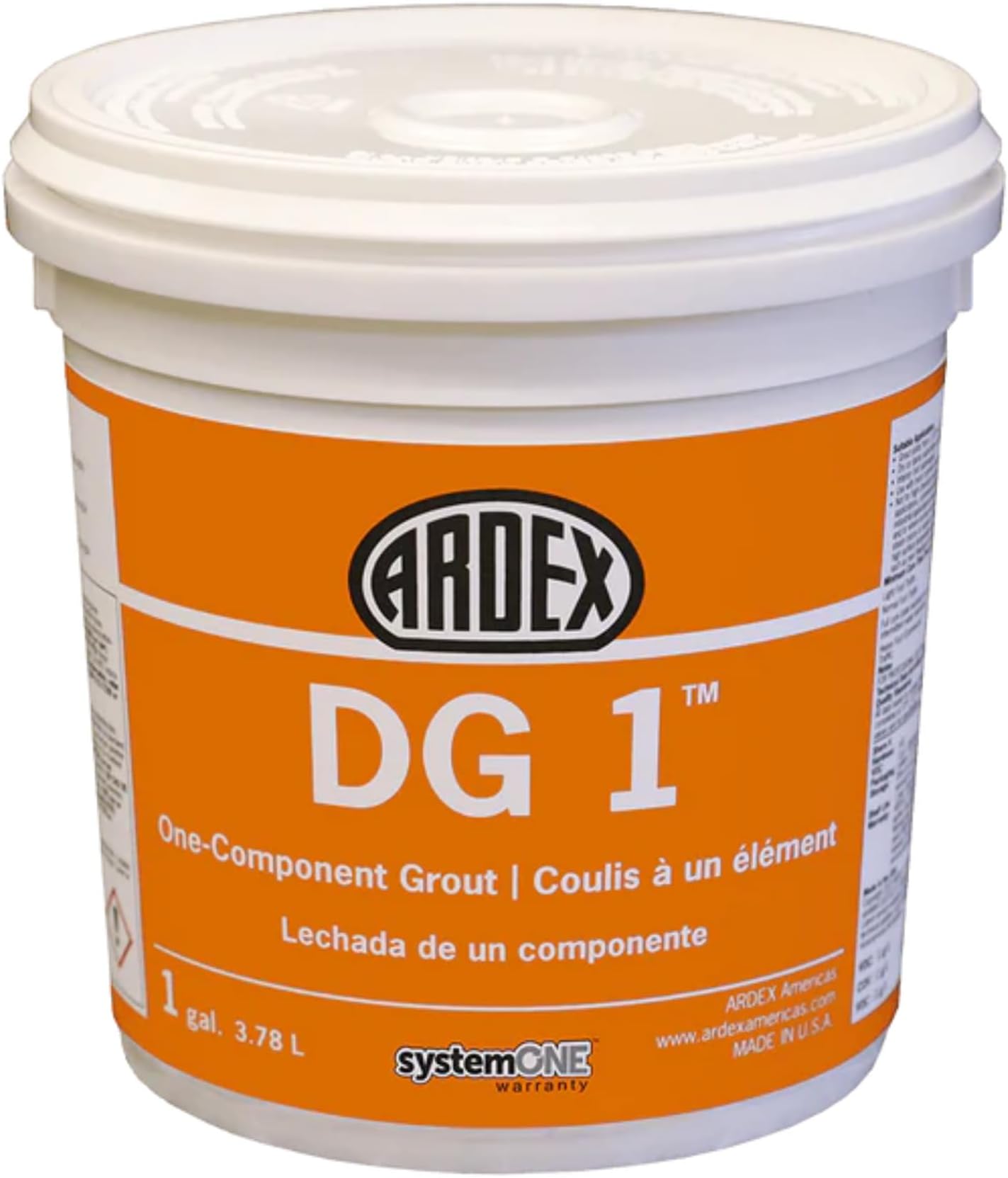 ARDEX DG 1, Ready to Use, Durable, Easy-to-Clean, Premixed Grout, Perfect for Wet Areas, 1 Gal, Fresh Lily 02