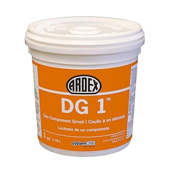 ARDEX DG 1, Ready to Use, Durable, Easy-to-Clean, Premixed Grout, Perfect for Wet Areas, 1 Gal, Sugar Cookie 03