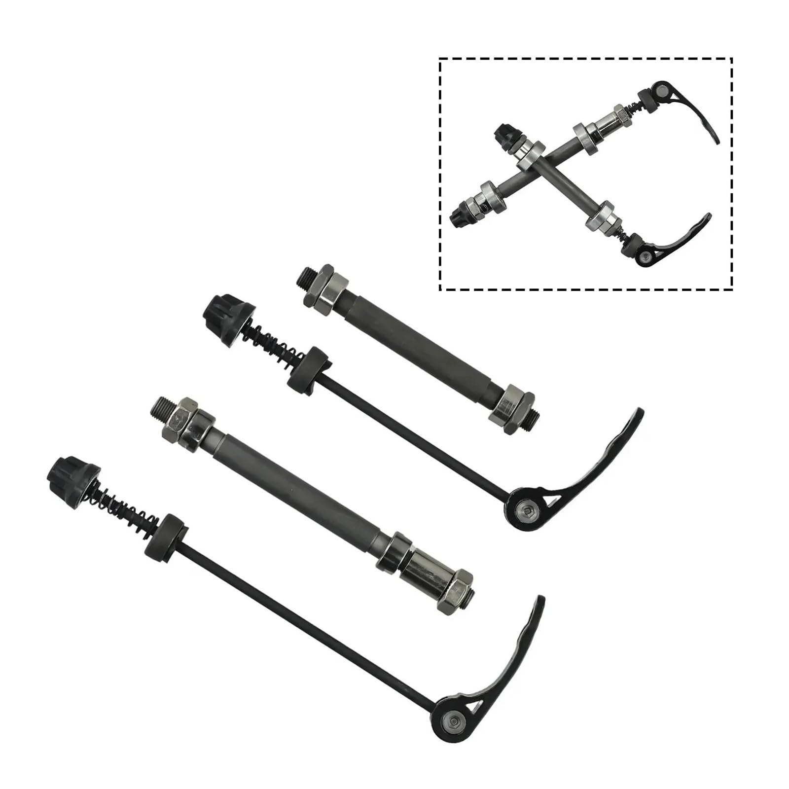 Kit per strumenti di riparazione biciclette 1 set di aste cave for mountain bike, aste a sgancio rapido anteriori e posteriori con cuscinetti, parti di accessori di ricambio for biciclette Utensili pe