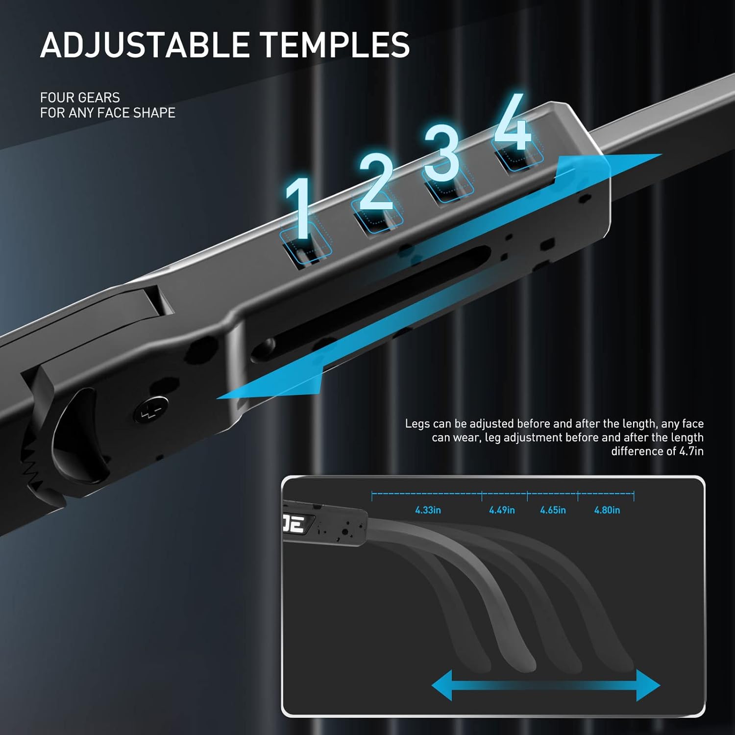 KAPVOE Polarized Cycling Sunglasses UV400 Protection for Men Women, Sports Glasses for Youth Baseball Softball Goggles K100 - Image 5