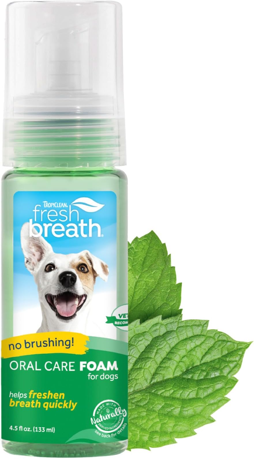 Tropiclean Fresh Breath Mint Foamer, 133 ml