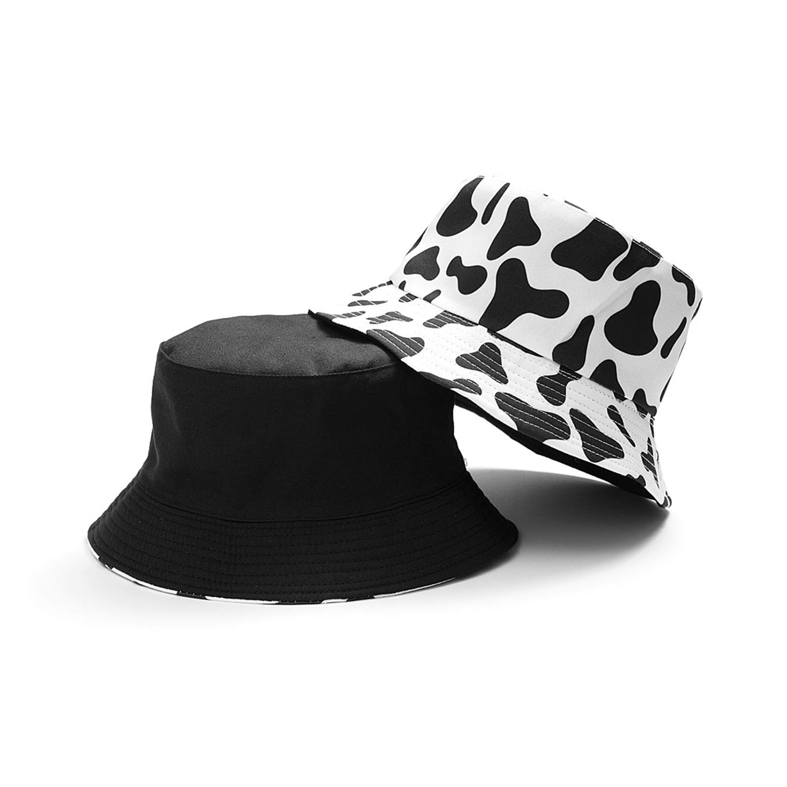 Reversible Black White Cow Pattern 