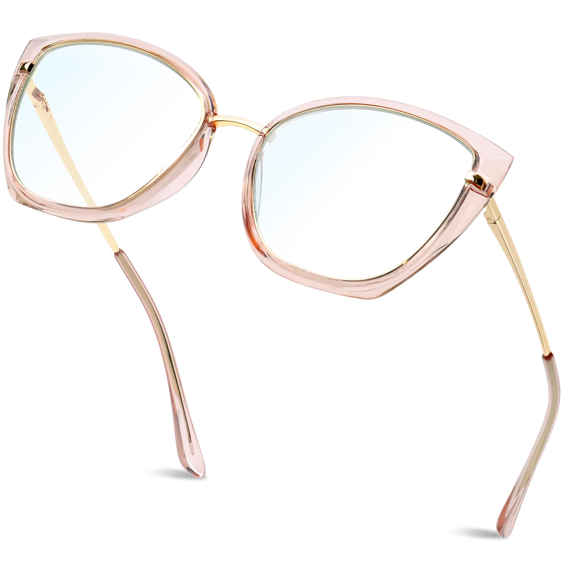 KANASTALFashion Blue Light Blocking Glasses for Women and Men, Butterfly Metal Filter Blue-light Eyewear Ultra Light TV PC Computer Gaming Glass