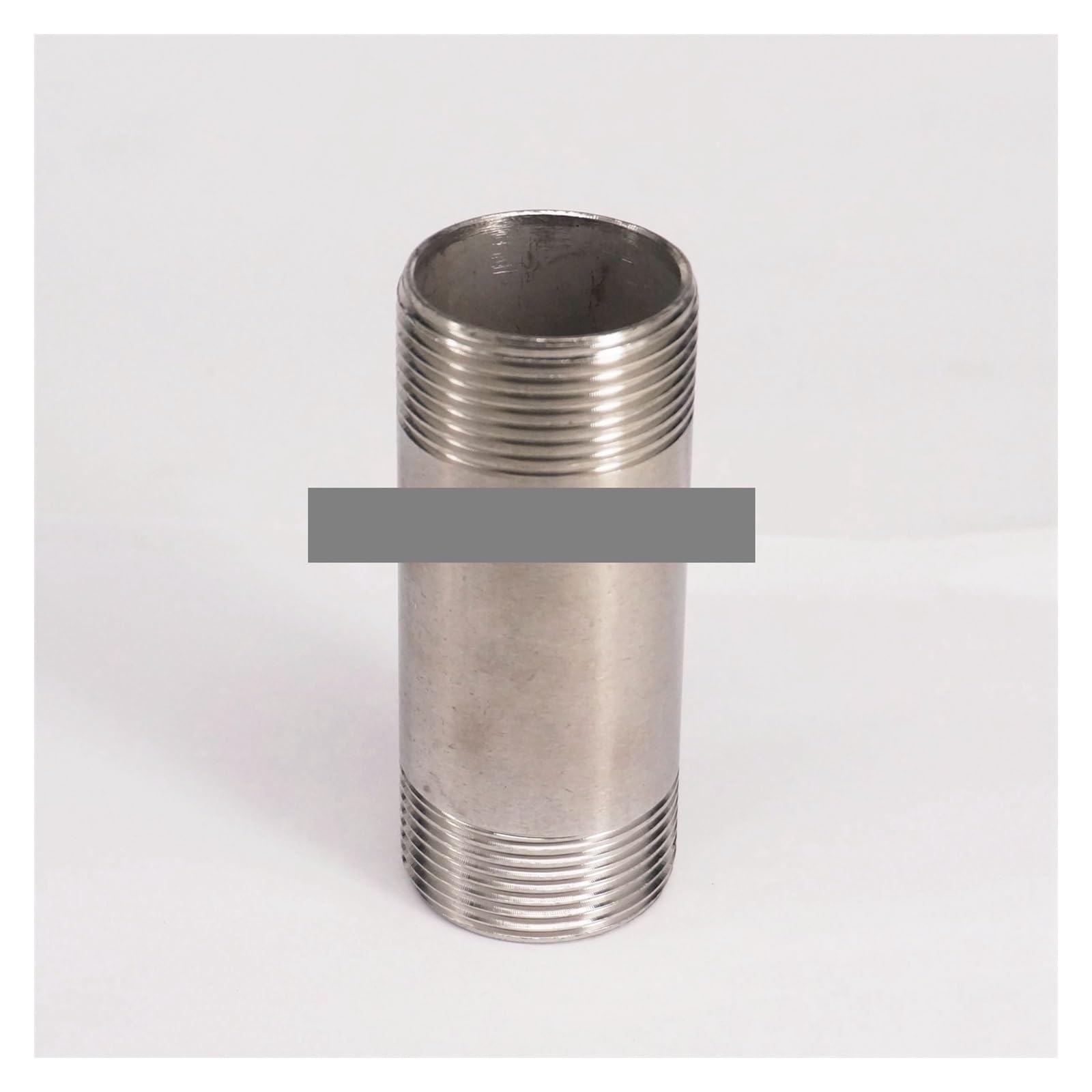 Fopure Men's One Color 1-1/4" Equal Thread Length 100Mm Barrel Nipple 304 Stainless Pipe Fitting Connector Coupler Water Oil Air
