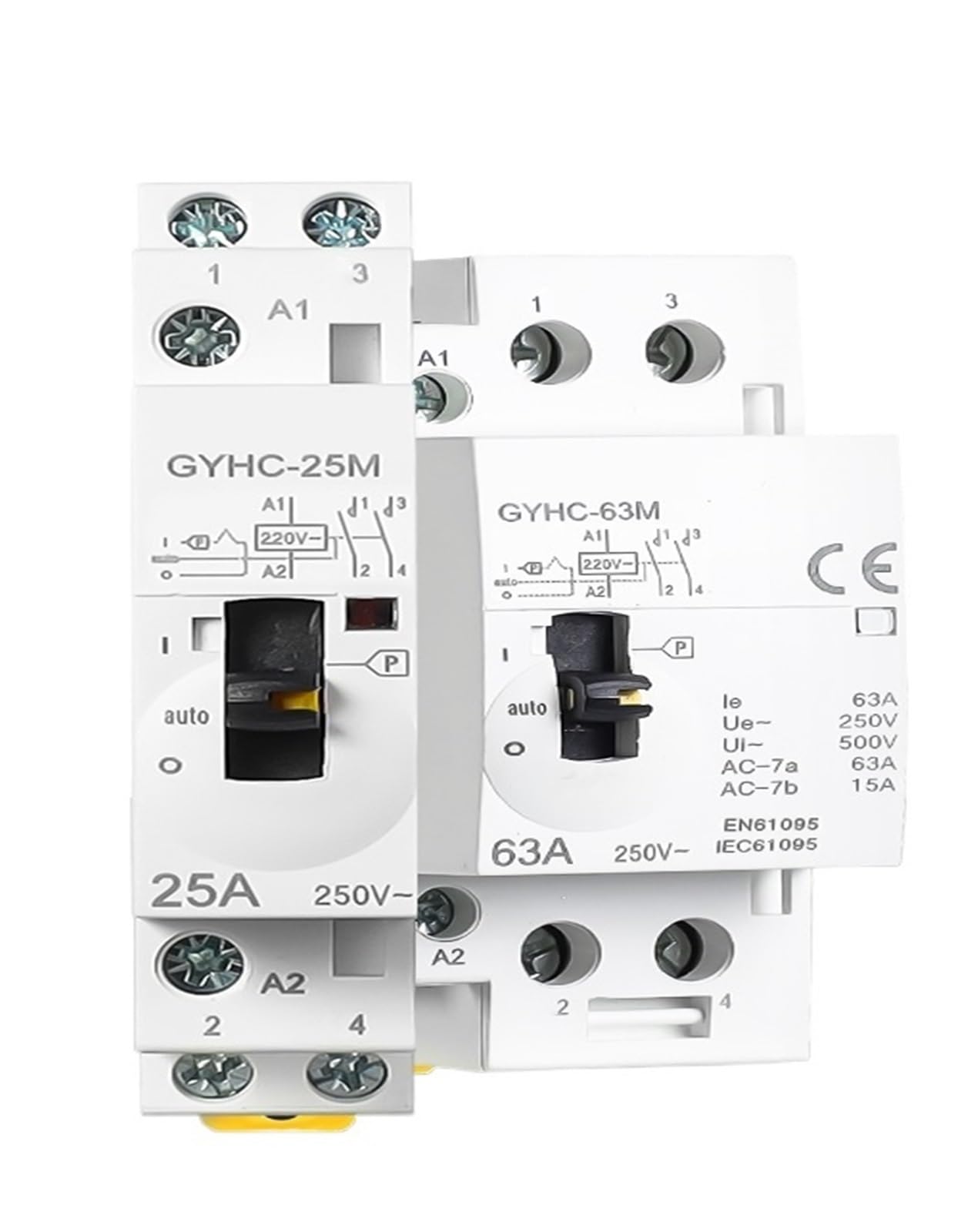 Contacteur ca 63A à commande manuelle pour piloter vos circuits 220V