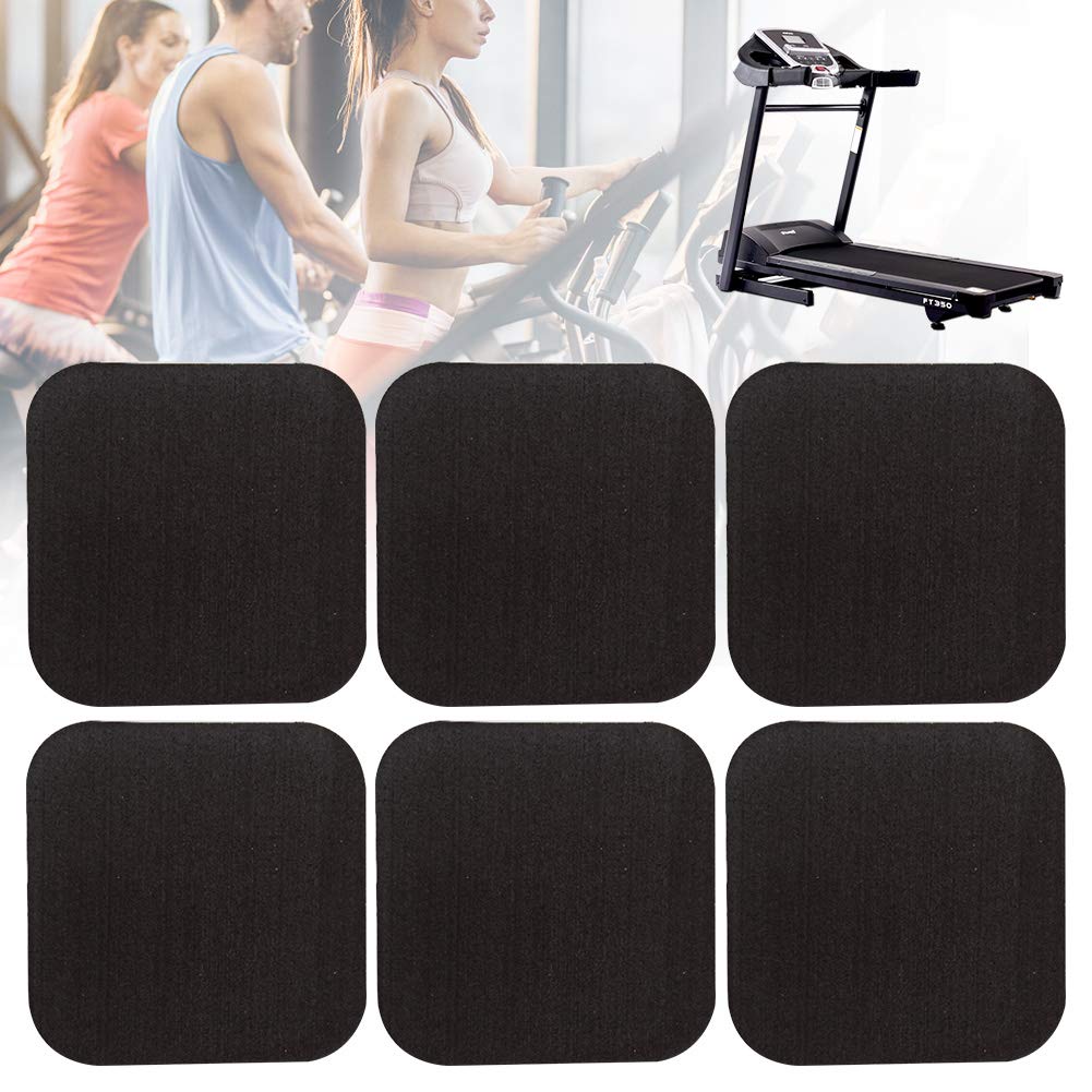 Tapis Anti-Vibration Pour Tapis De Course - Lot De 4 Coussinets En Caoutchouc 10x10x1 Cm, Capacité 1500 Kg - Réduit Bruit Et Protège Le Sol