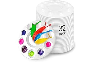 Hulameda 32pcs Paint Tray Palettes for Kids