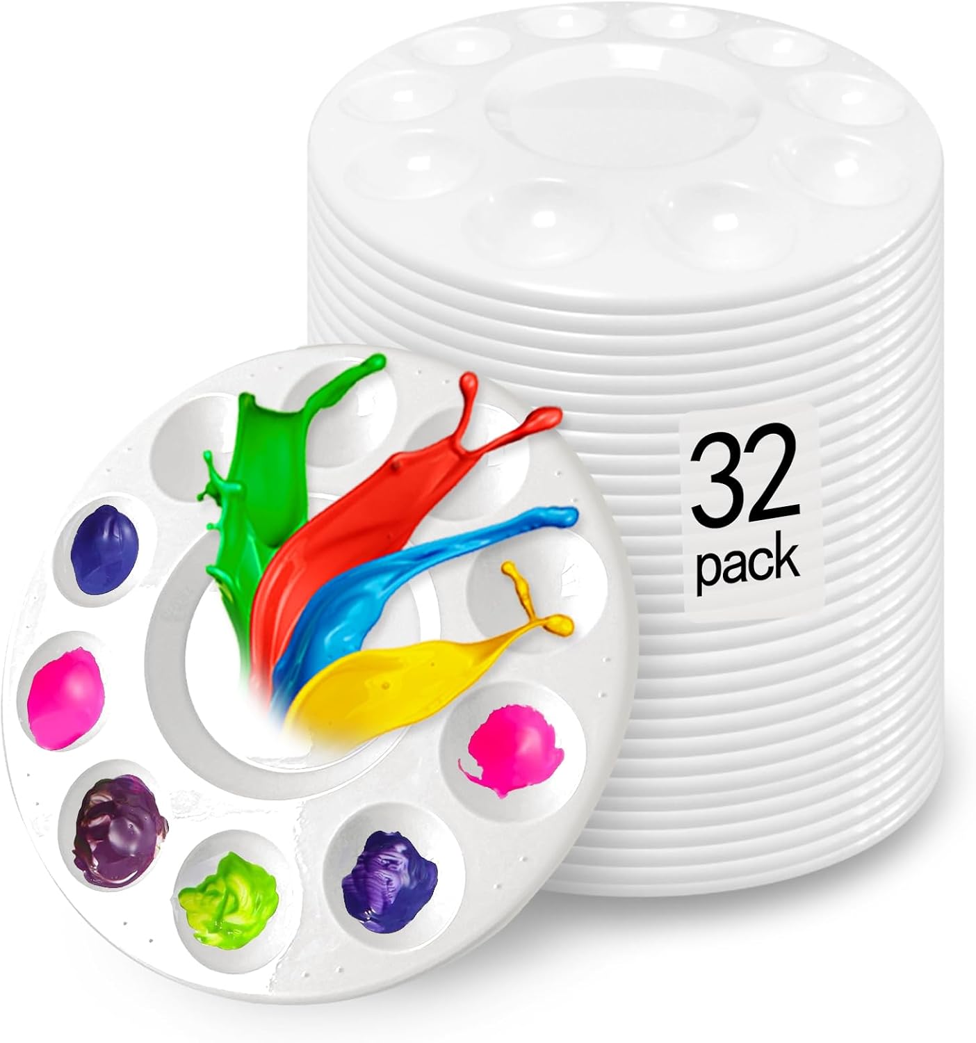 Hulameda 32pcs Paint Tray Palettes, Paint Pallet, Paint