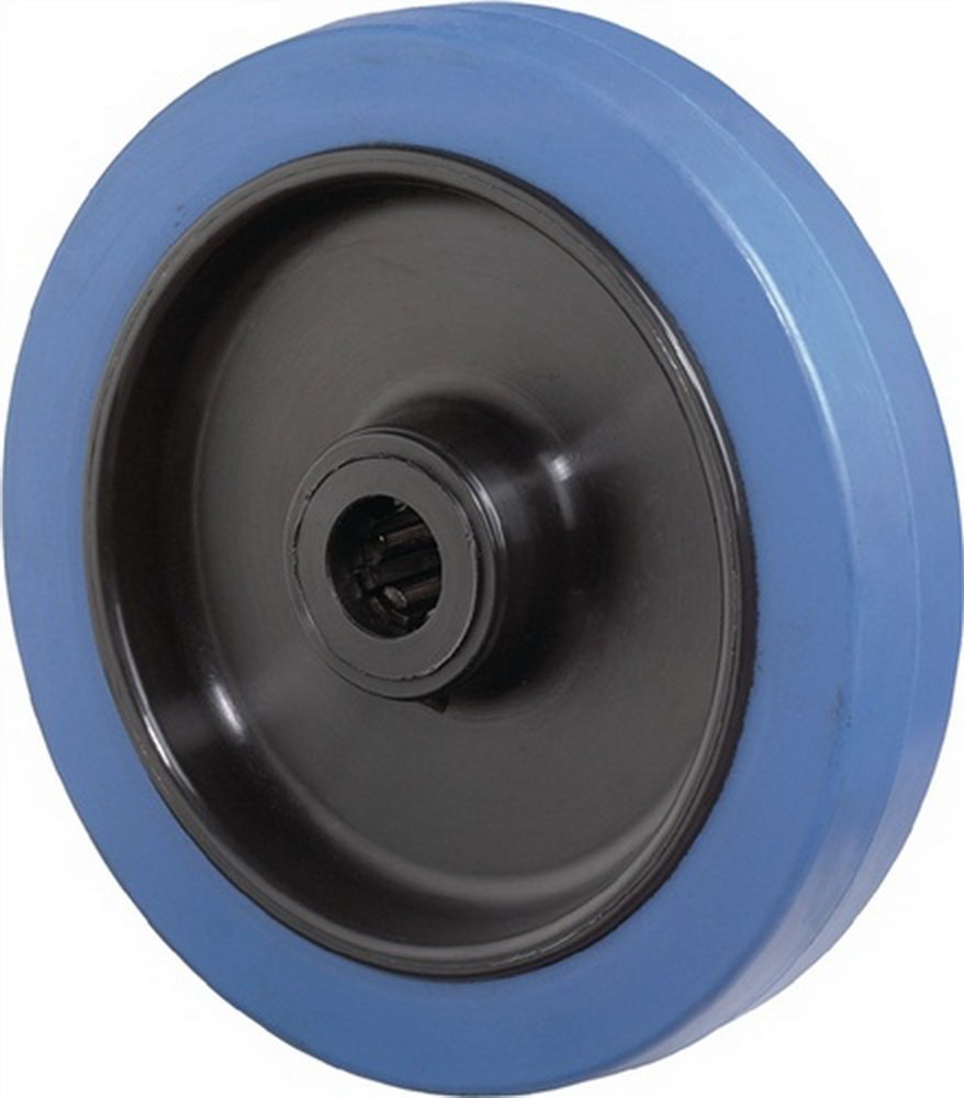 BS-roues transportgeräte élastique-rad, bleu, diamètre 200 mm, charge maximale : 400 kg, à galets