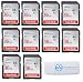 SanDisk Ultra 16GB (10 Pack) Class 10 SDHC Genuine Flash Memory Card 80MB/s (SDSDUNC-016G-GN6IN) with Everything But Stromboli Card Reader