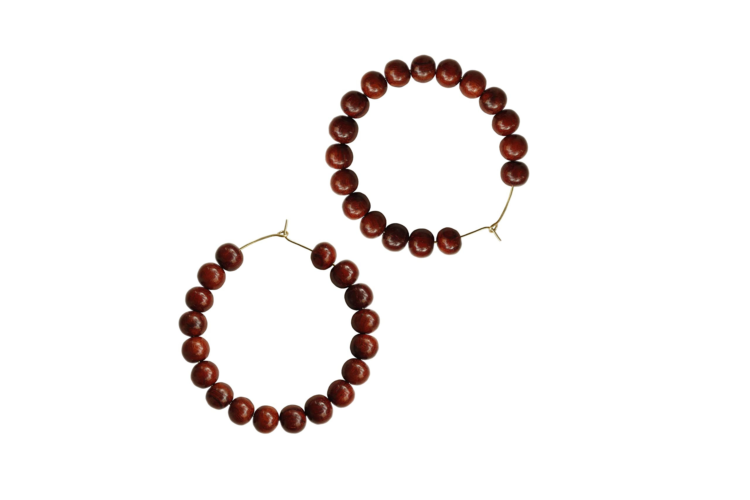 Natural Lal Chandan Wood Earring/Red Sandalwood Earring/Jhumki Earring [ Stud ] for Women and Girls-image-31