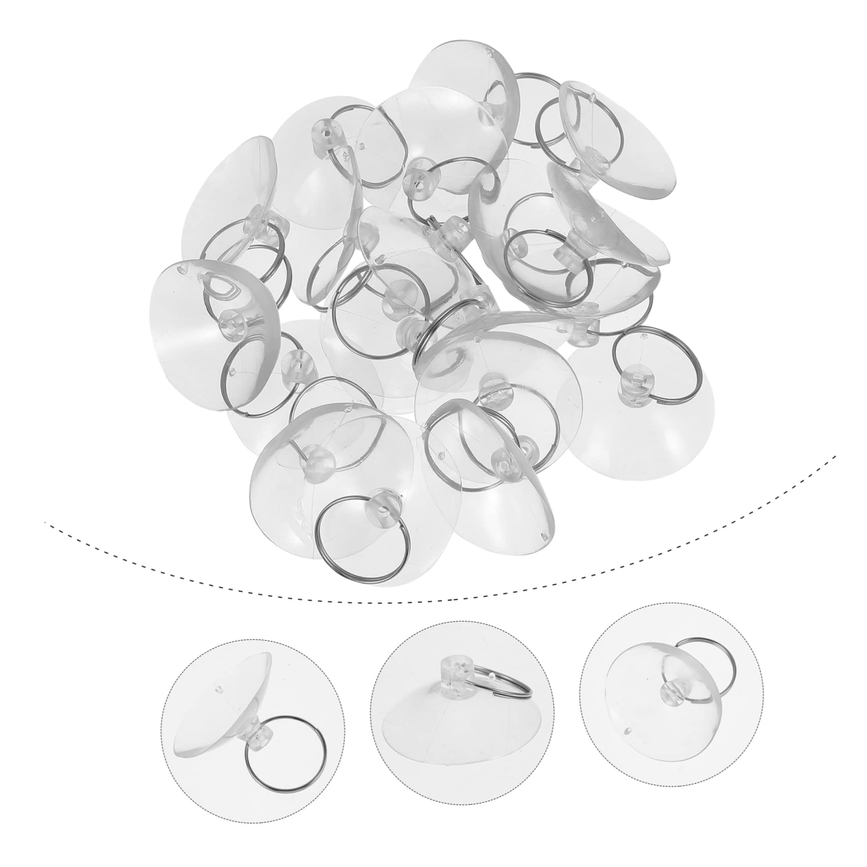 Angoily 50pcs Mobile Phone Removal Suction Cup Smart Watches for Women Screen Repair Tool Suction Cups for Glass Small Suction Cup Phone Screen Suction Cups Ring Suction Cup PVC