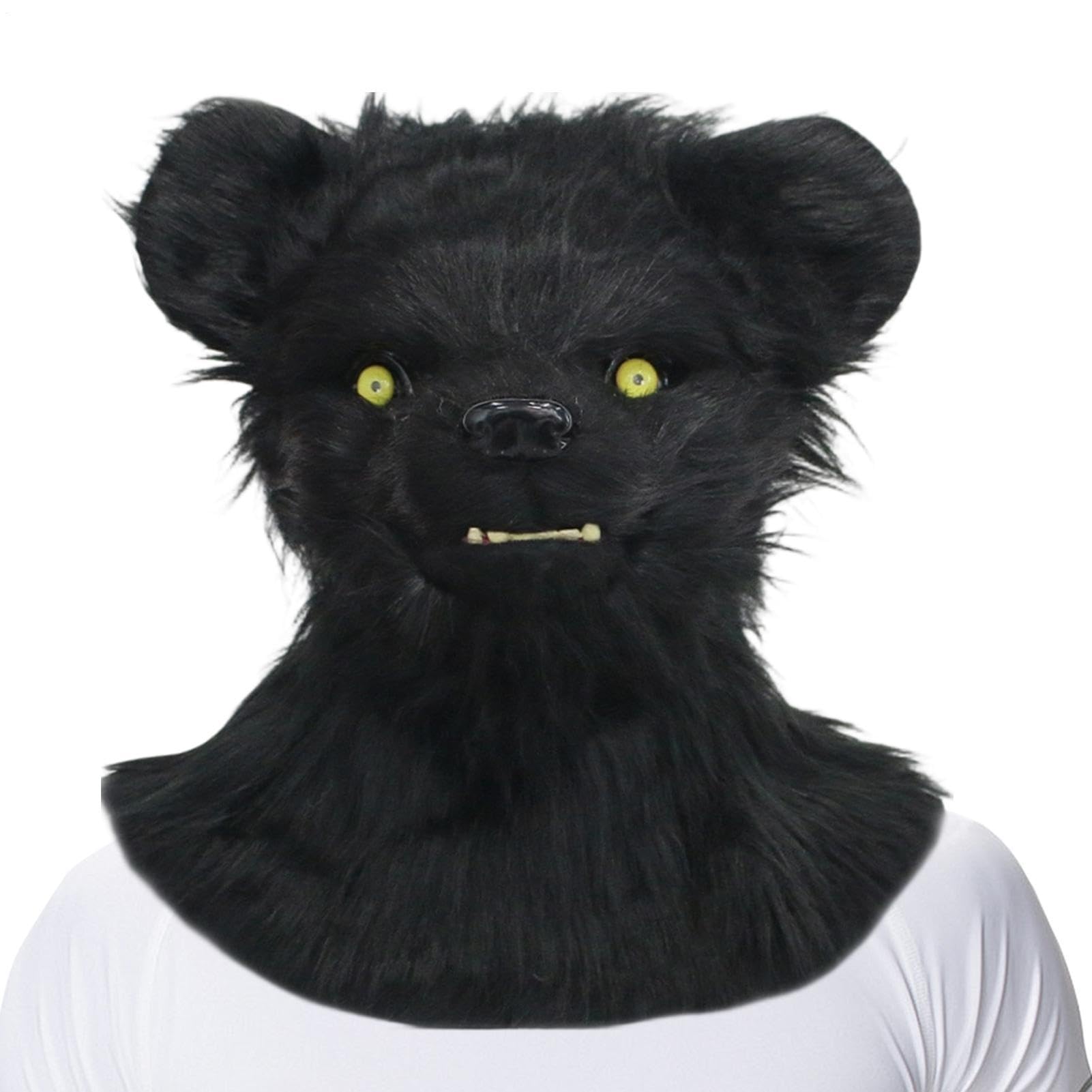Maschere Animali Adulti Costume A Forma Di Orso Realistico Con Bocca Aperta