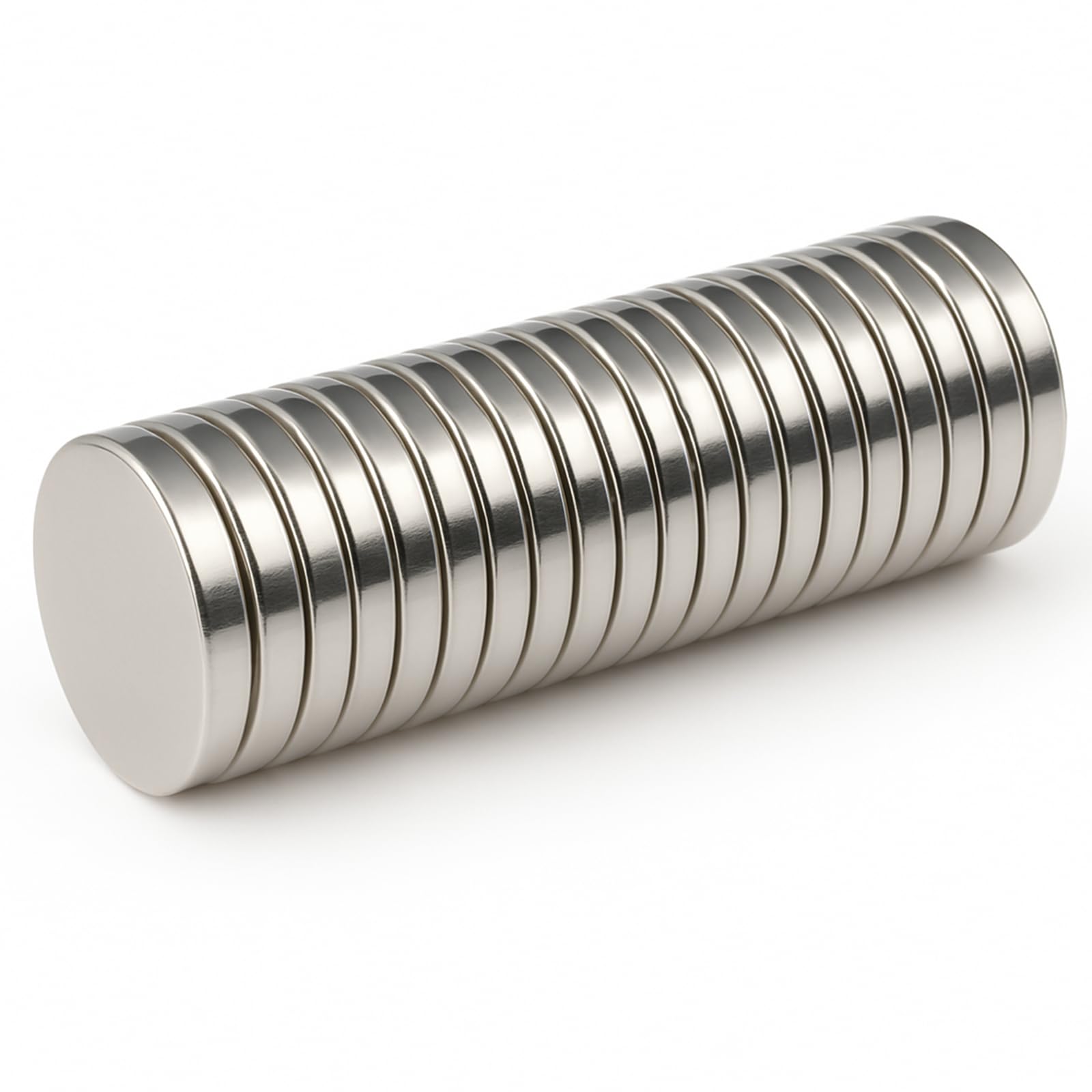 Metal Collar Stay Magnets, Strong Magnets for Collar Stays Magnetic, Valued Pack in a Gift Box (Silver, 20Pcs)