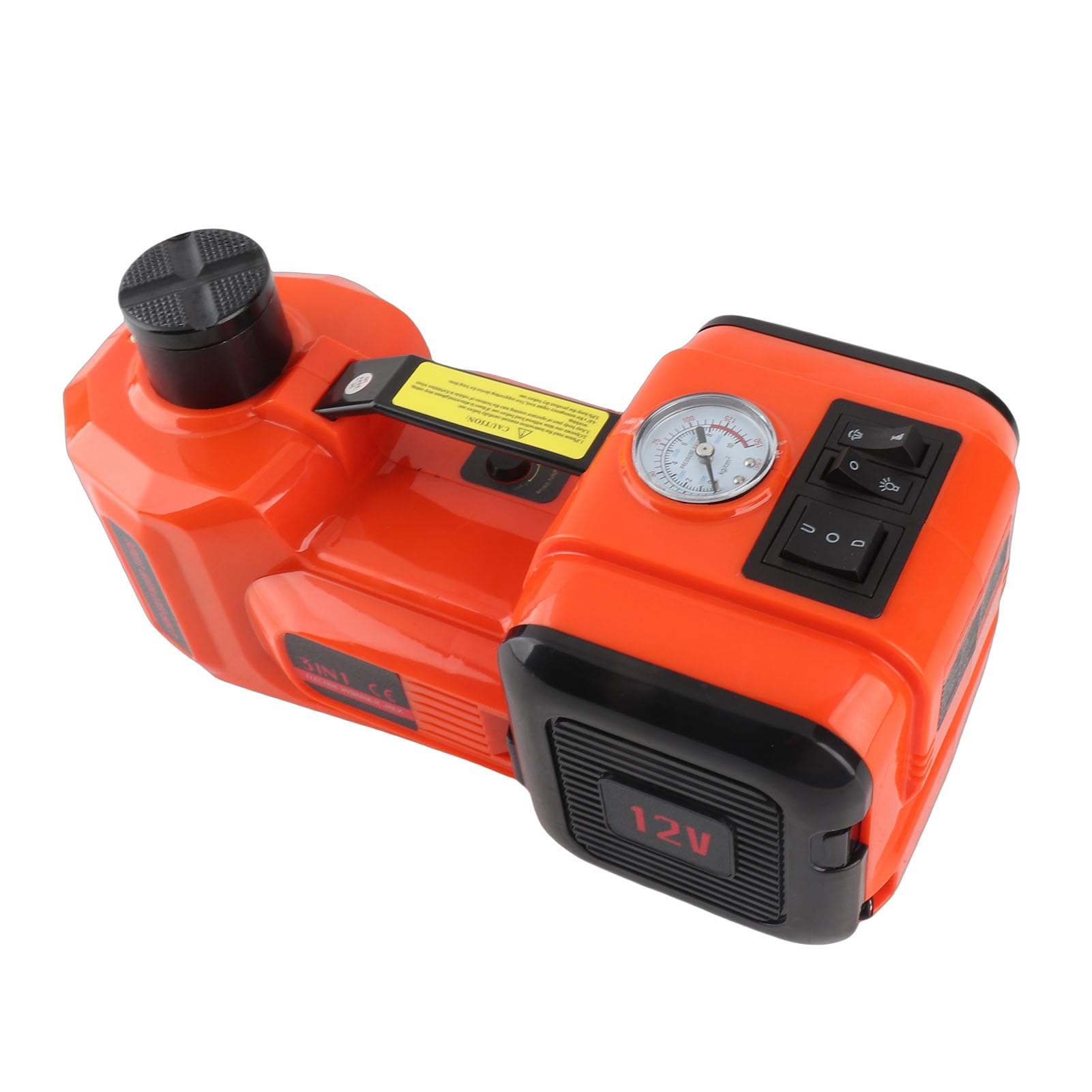 Martinetti Idraulici Elettrici 5T, Martinetto Da Pavimento Per Auto, Martinetto Per Veicoli Con 12 V, Luce A LED E Torcia Elettrica, Ideale Per Il E Lo Stoccaggio Di Emergenza Pneumatici Su