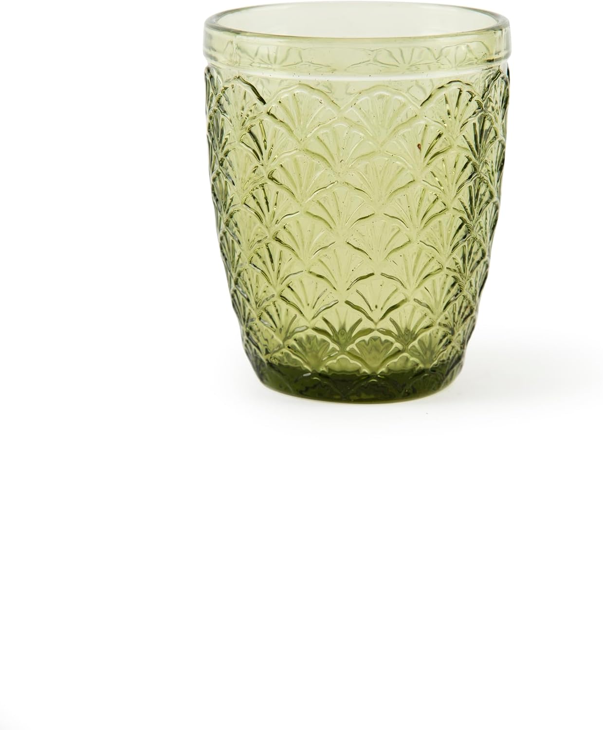 Excelsa Ginkgo Set of 6 Water Glasses, Coloured Glass Paste, Capacity 300 ml