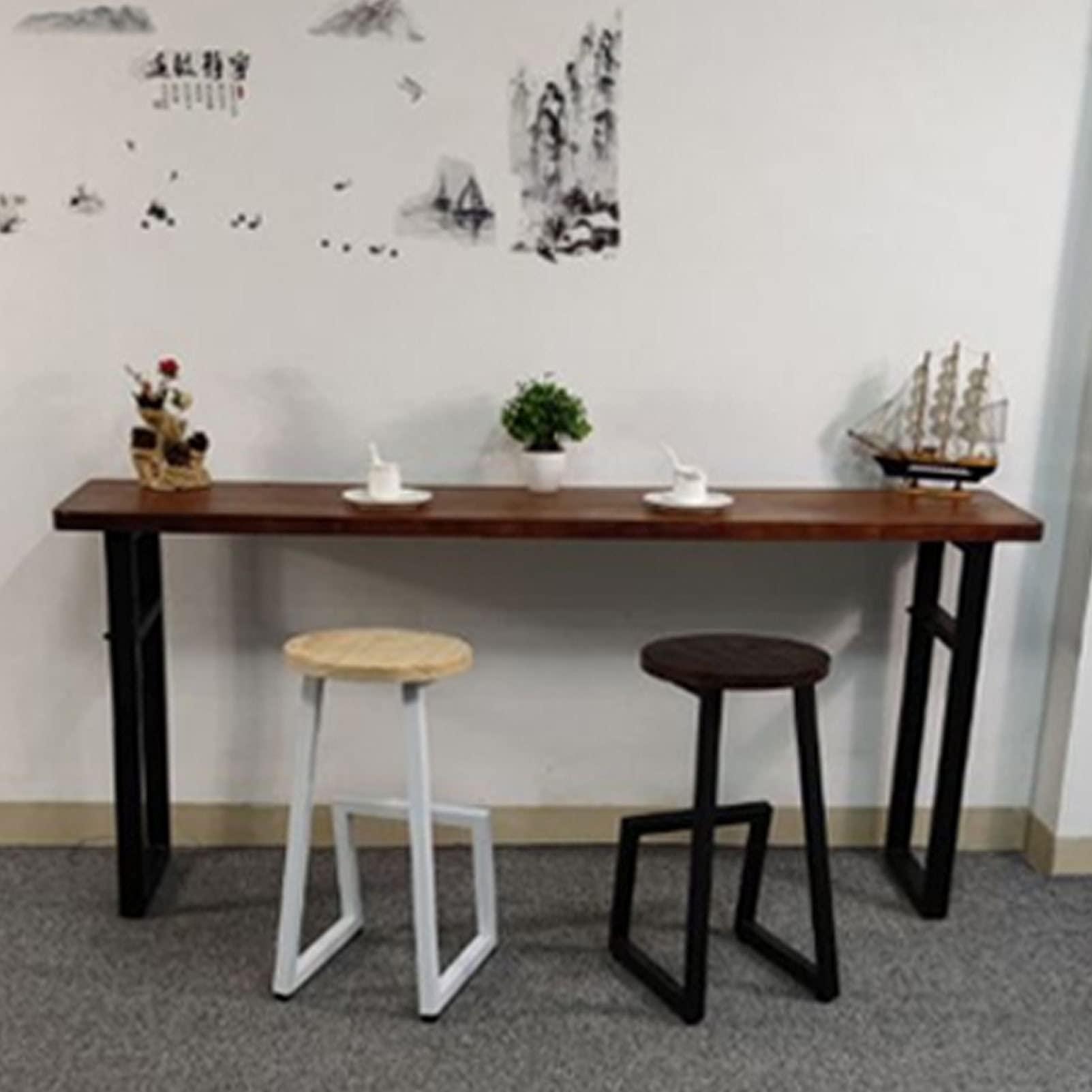 Amazon｜朝食用バースツールセット スペース幾何学デザイン