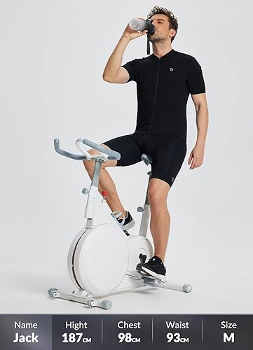 Miniatura 6 de BALEAF Camiseta de ciclismo para hombre, manga corta, camisetas de ciclismo de bicicleta, camiseta con cremallera completa, 3+1 bolsillos, UPF50+