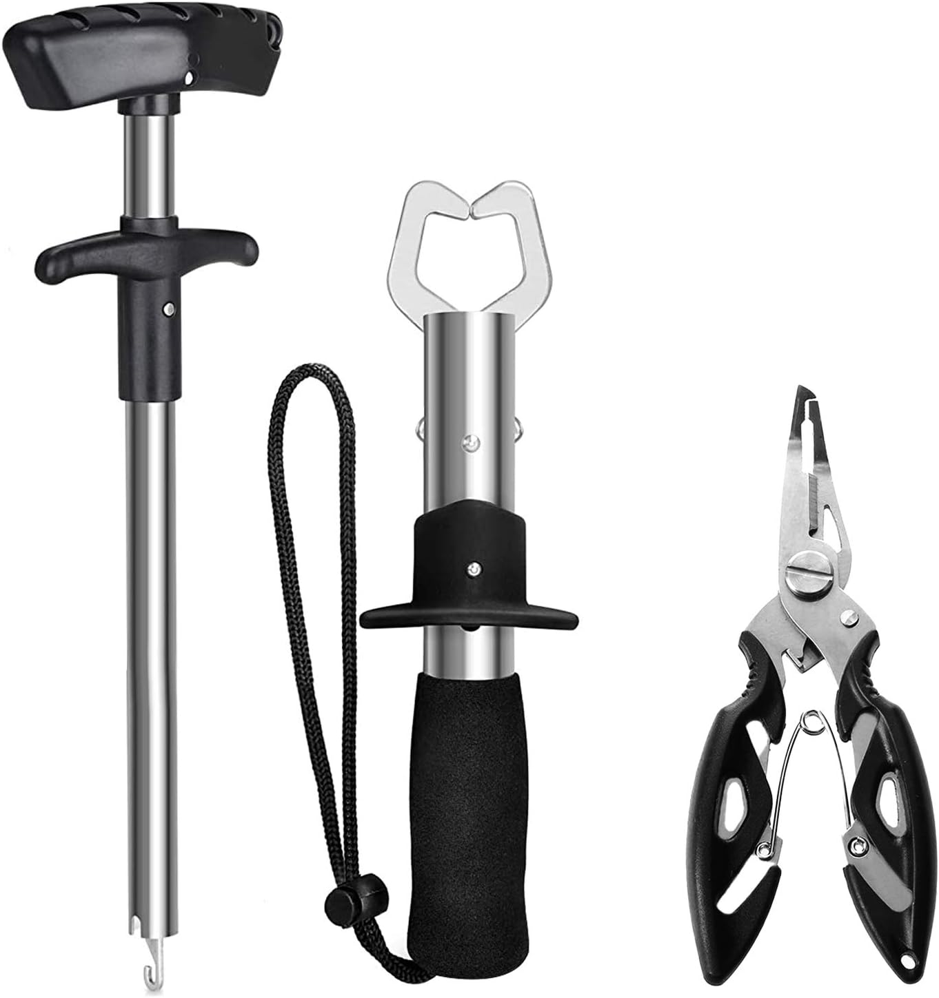 Set of 3 Stainless Steel Fishing Pliers with Sheath,Fishing