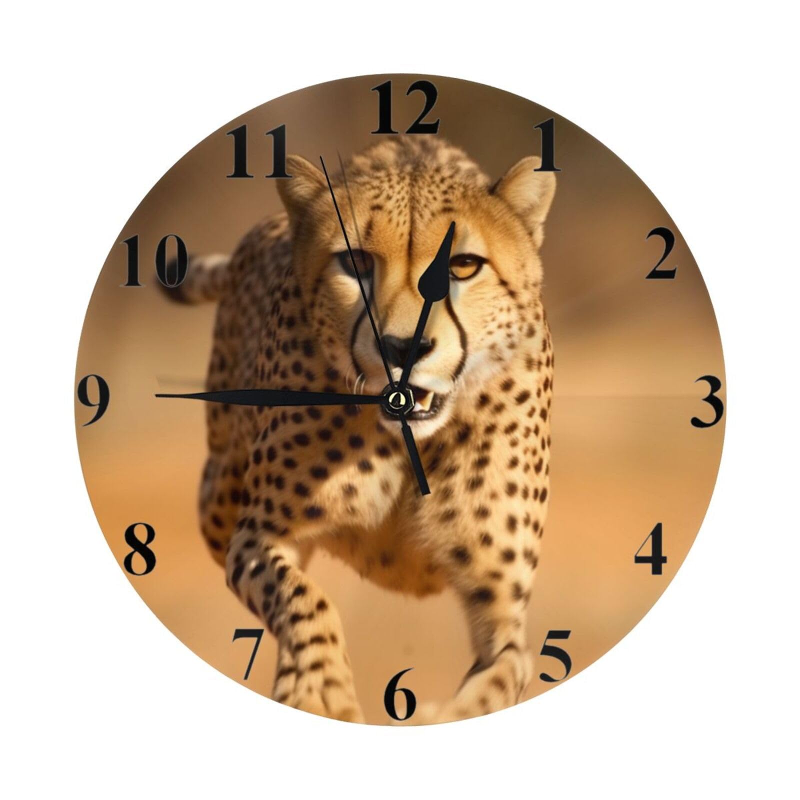 Horloge murale moderne guépard pour sublimer la déco du salon