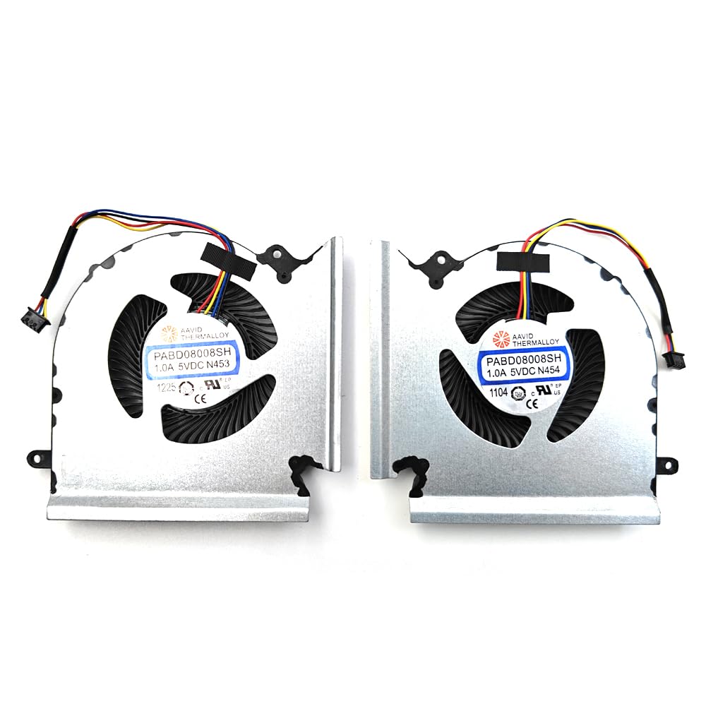 Ventola CPU+GPU Per MSI GE66 / GP66 (MS-1541, MS-1544, MS-1545) – Modello PABD08008SH