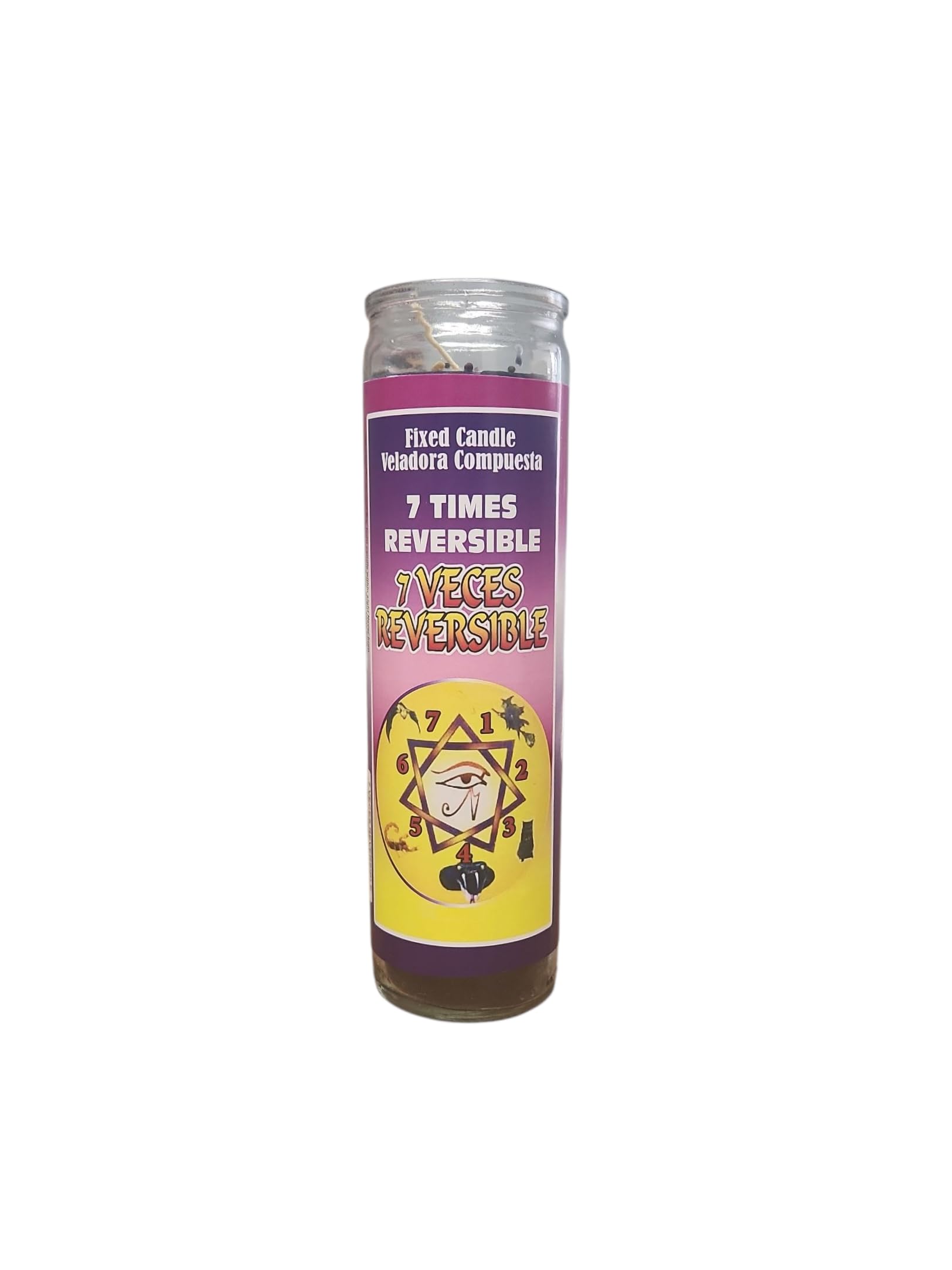 Amazon.com: 7 Veces Reversible Fixed Candle : Home & Kitchen