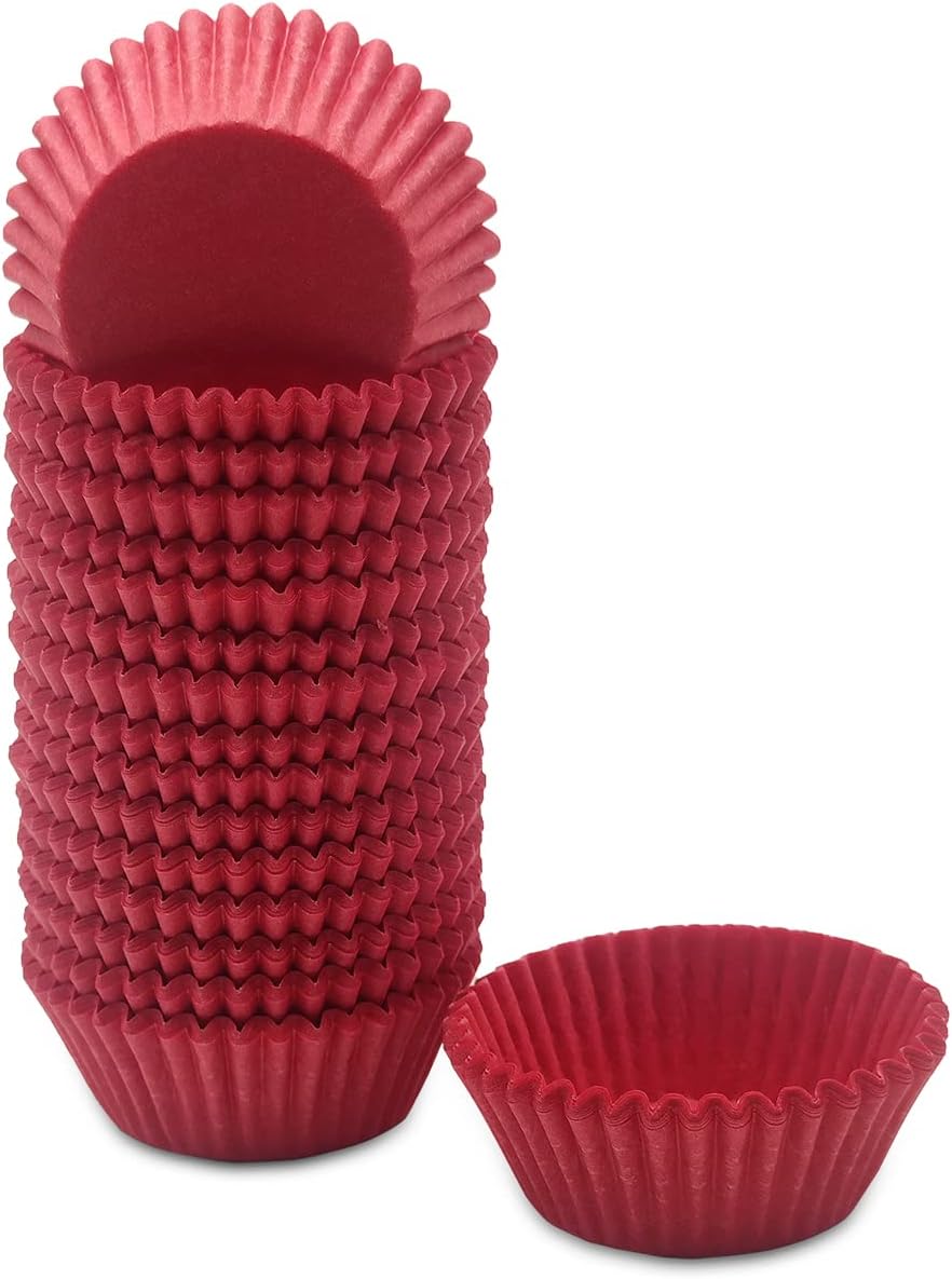 Bakehope Greaseproof Mini Cupcake Liners, Premium Paper