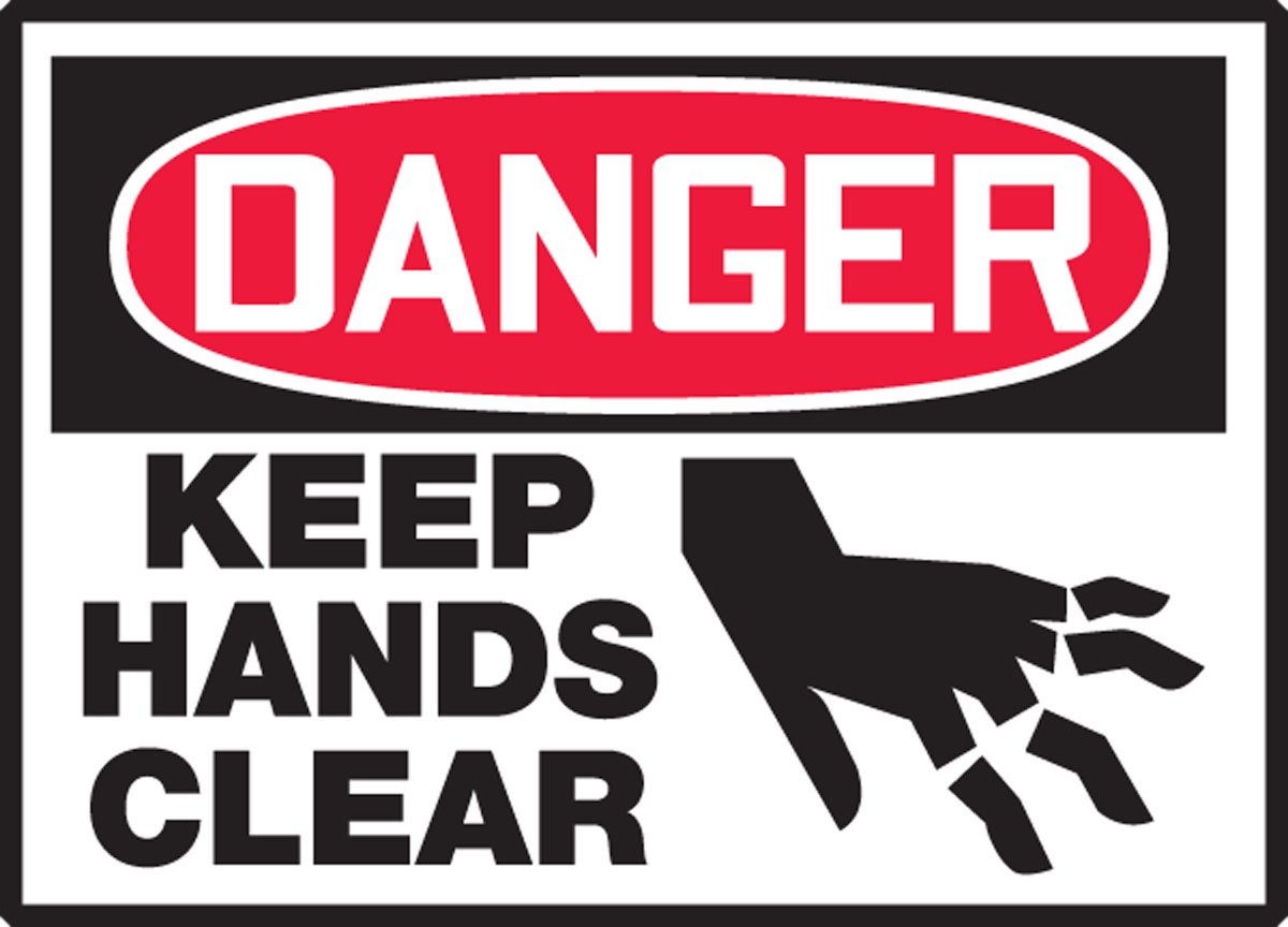Free Shipping 🛒 Accuform LEQM133VSP Safety Label, LegendDanger Keep Hands Clear with Graphic, 3.5 Length x 5 Width x 0.004 Thickness, Adhesive Vinyl, Red/Black on White (Pack of 5) Flash Deals - 70% OFF Accuform LEQM133VSP Safety Label, LegendDanger Keep Hands Clear with Graphic, 3.5 Length x 5 Width x 0.004 Thickness, Adhesive Vinyl, Red/Black on White (Pack of 5)