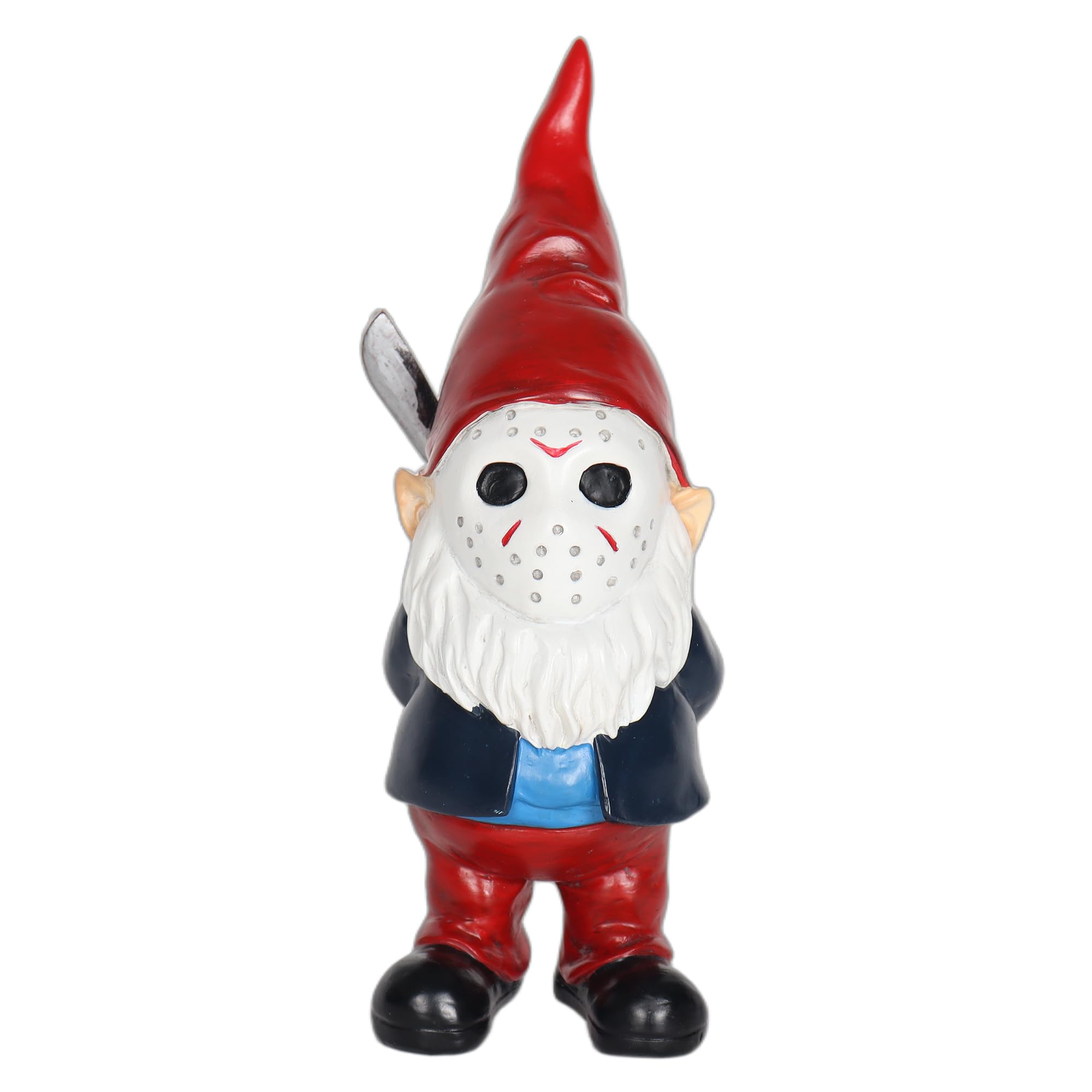 Christmas Table Decorations Horror Garden Gnome Decor - 5.5" Halloween Outdoor Statue, Spooky Valentines Gifts & Creepmas Collectible (Weatherproof Resin)