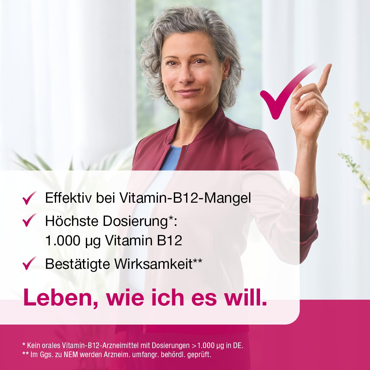 B12 Ankermann, 150 Stück: 1.000 Mikrogramm Vitamin B12 Tabletten, hochdosiert, effektiv gegen Müdigkeit & Erschöpfung infolge von Vitamin-B12-Mangel, für mehr Energie & Leistungsfähigkeit, 1x täglich