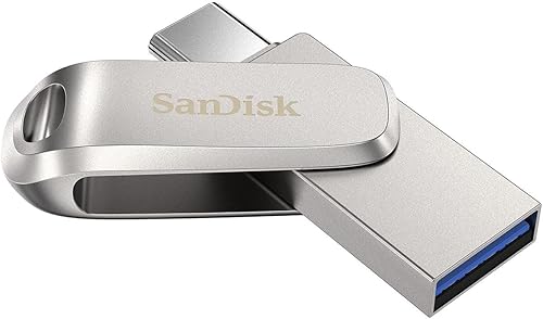 SanDisk Unidad ultra dual Luxe USB tipo C de 512 GB - SDDDC4-512G-G46, color negro