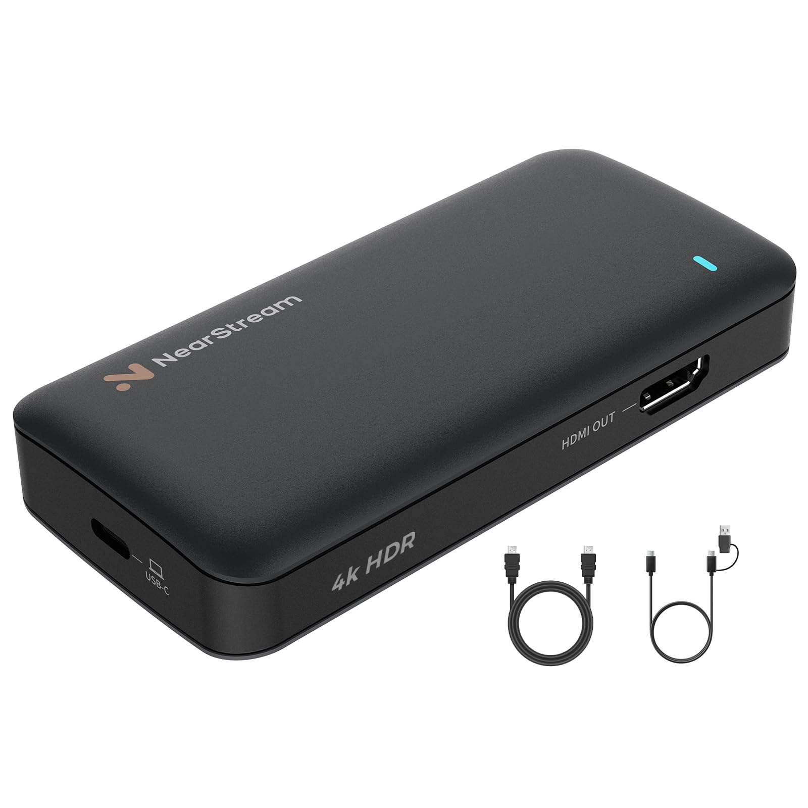 NearStream Tarjeta de Captura de Video HDMI 2.0 & USB 3.1,Capturadora de Video para Streaming,4K 60 fps HDR10 Captura&4K Passthrough para PC/MAC/Cámaras/PS4/PS5/Switch/Xbox Series X/S/OBS