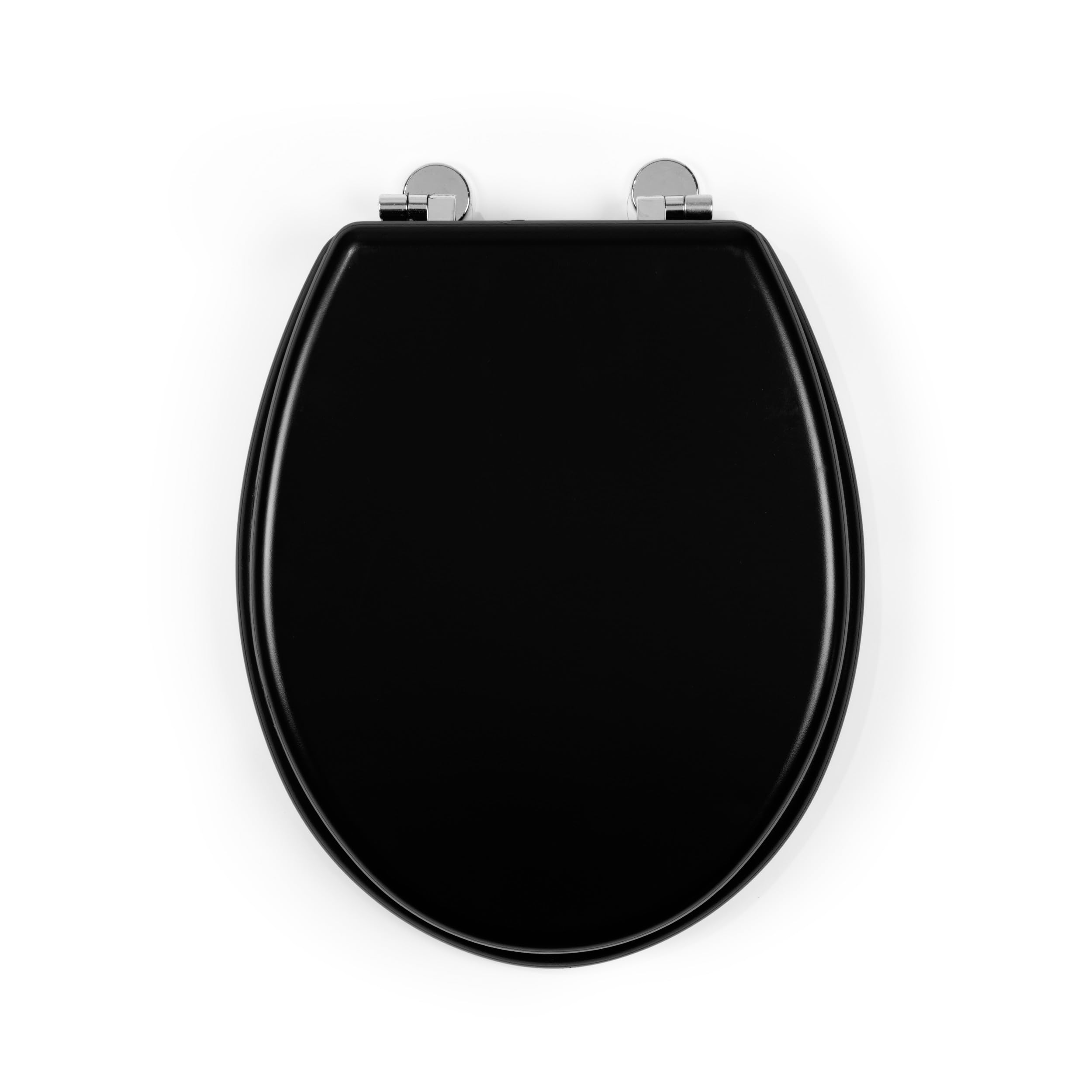 Beldray La032355blkfeu7 Wooden Toilet Seat – Oval Toilet Over With Lid, Fits Most Sized Toilets, Durable Stainless Steel Hinges, Quick & Easy To Fit, Easy