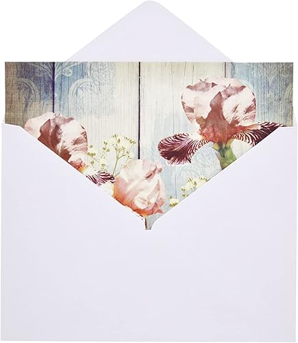 Miniatura 4 de Tarjetas de condolencias florales con sobres para funeral, memorial, condolencia, 6 diseños (5 x 7 pulgadas, 24 unidades)