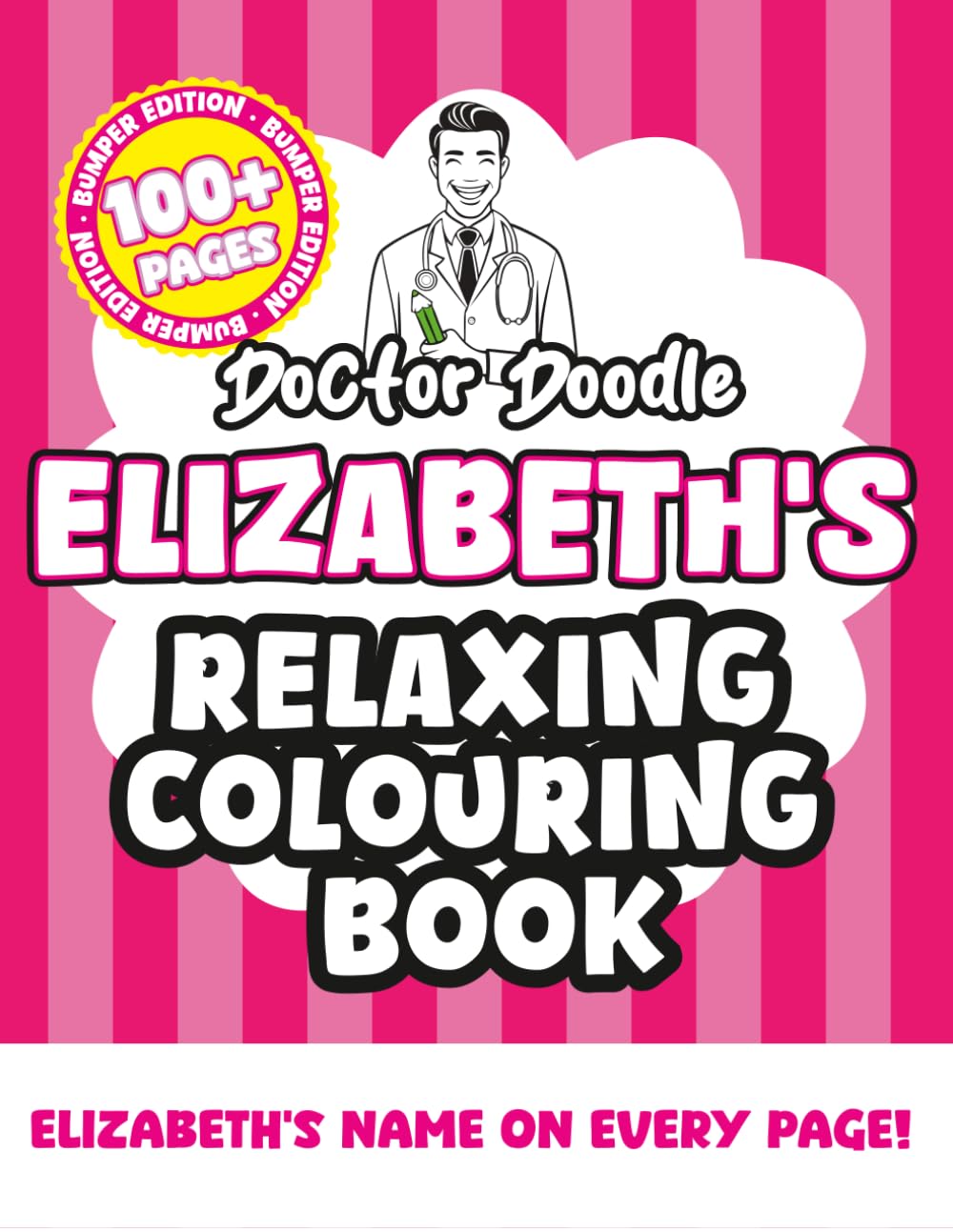 Elizabeth's Relaxing Colouring Book: Relaxing Patterns and Illustrations for All Ages (Relaxing personalised colouring books)