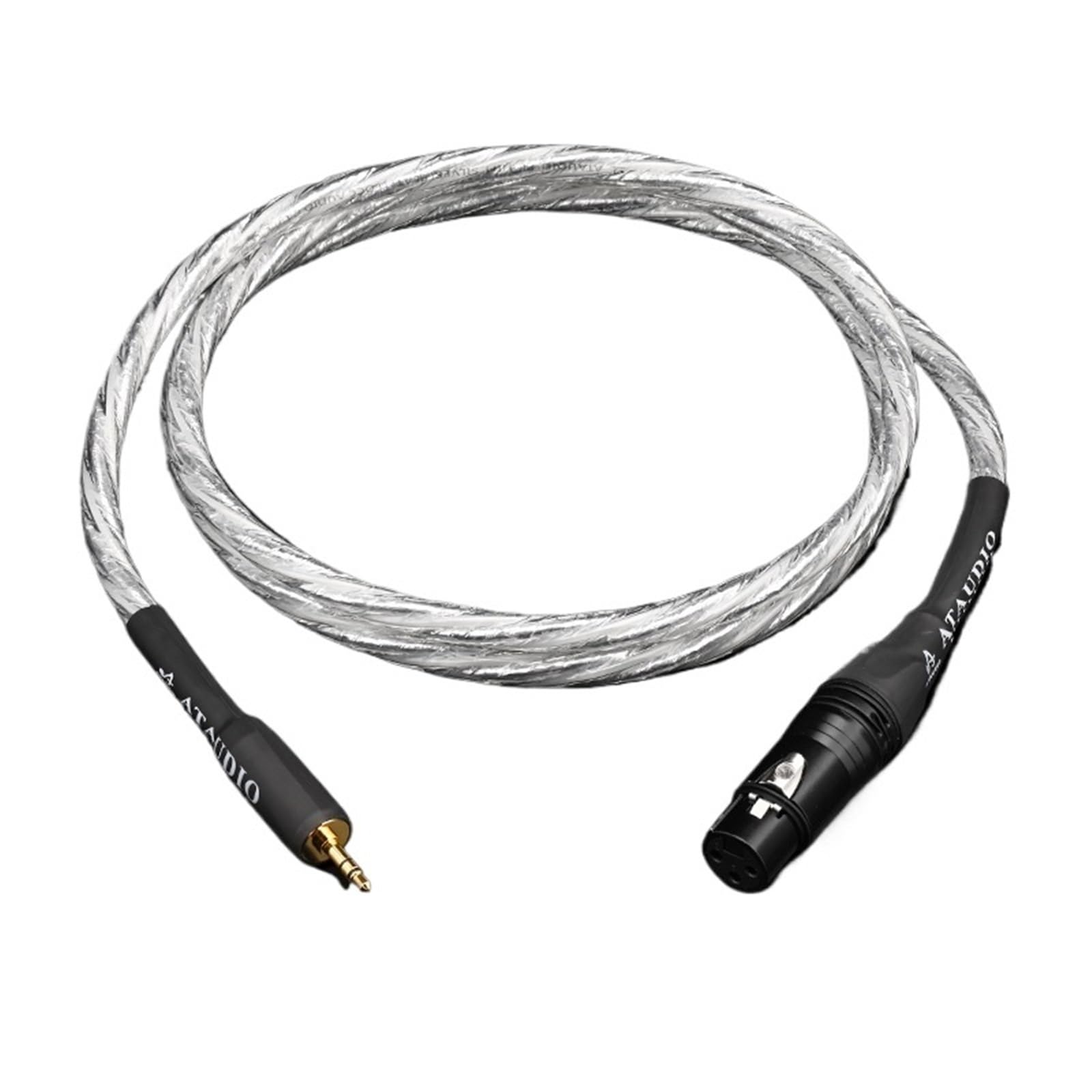 6N pozłacany kabel audio HiFi 3,5 mm do XLRR żeński kabel audio z pozłacaną wtyczką do wzmacniacza stereo 3,5 do XLRR męski (3 m)
