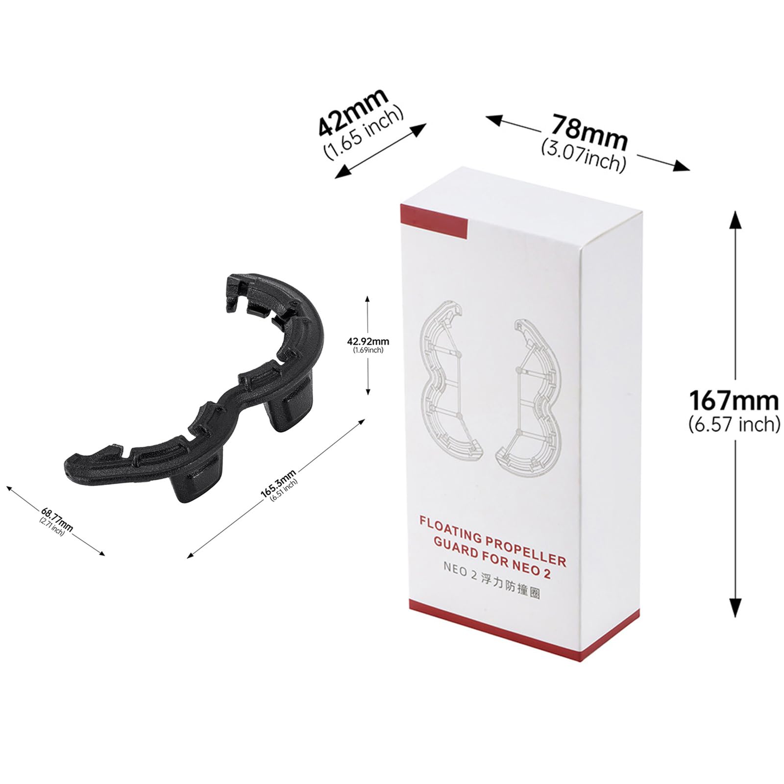 Neo 2 Protection d'hélice flottante pour drone DJI NEO 2, housse de flottabilité anti-collision augmentant la hauteur, protection de trépied surélevée compatible avec les accessoires de drone