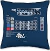 Scrabble Periodic Table Throw Pillow, 16x16, Multicolor
